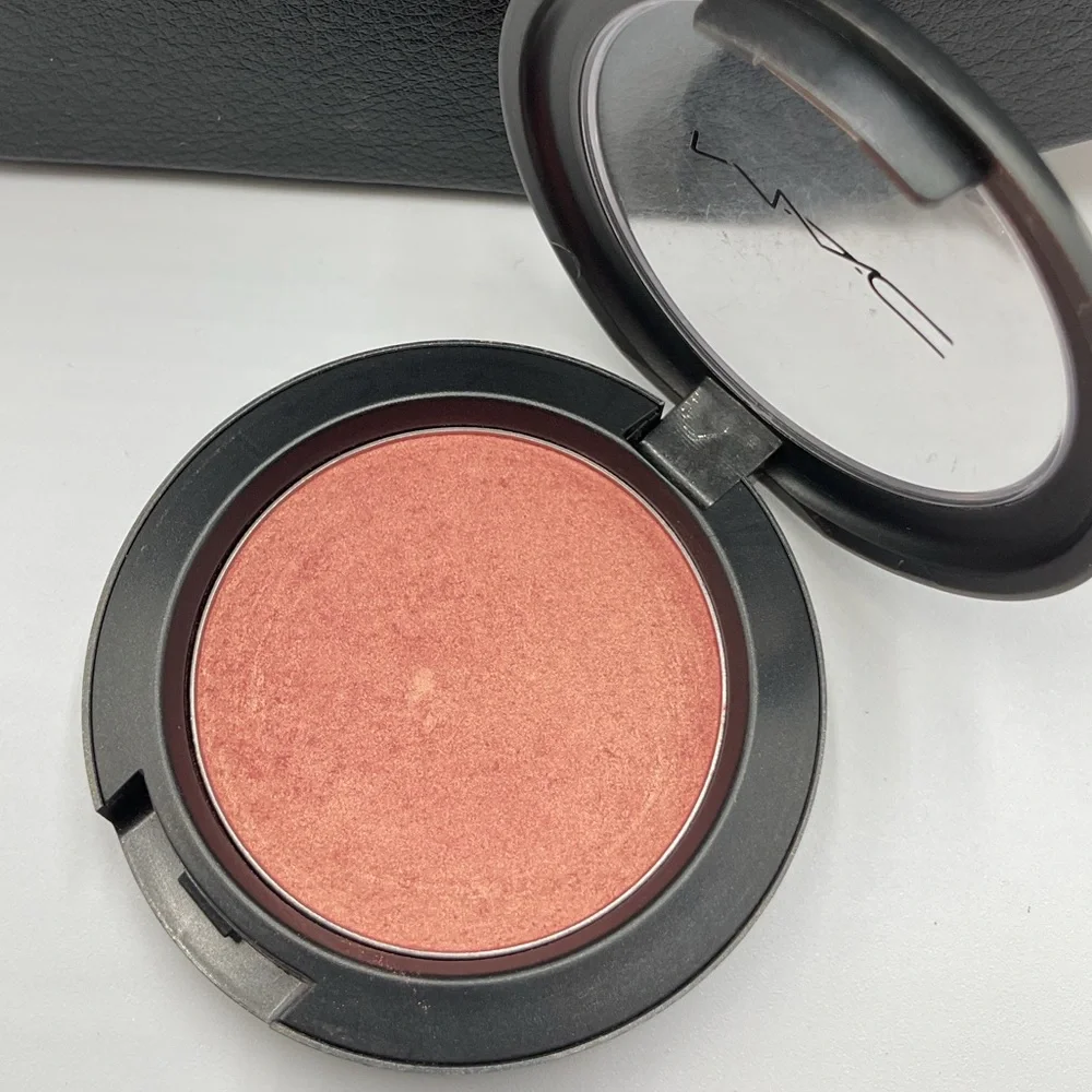 MAC Cosmetics Sheertone Shimmer Blush in Springsheen Swatched, HTF Discontinued